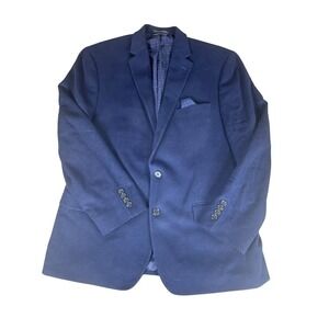 Lauren Ralph Lauren Blazer Mens 44R‎ Blue Wool Silk Cashmere Sport Coat Blk Llb